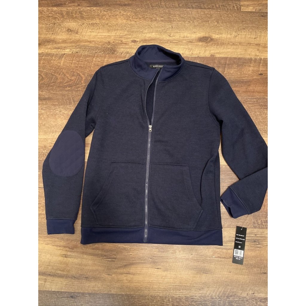 New Wicked Stitch Men's Fleece Zip Sweater Style Mfzs-30nv
